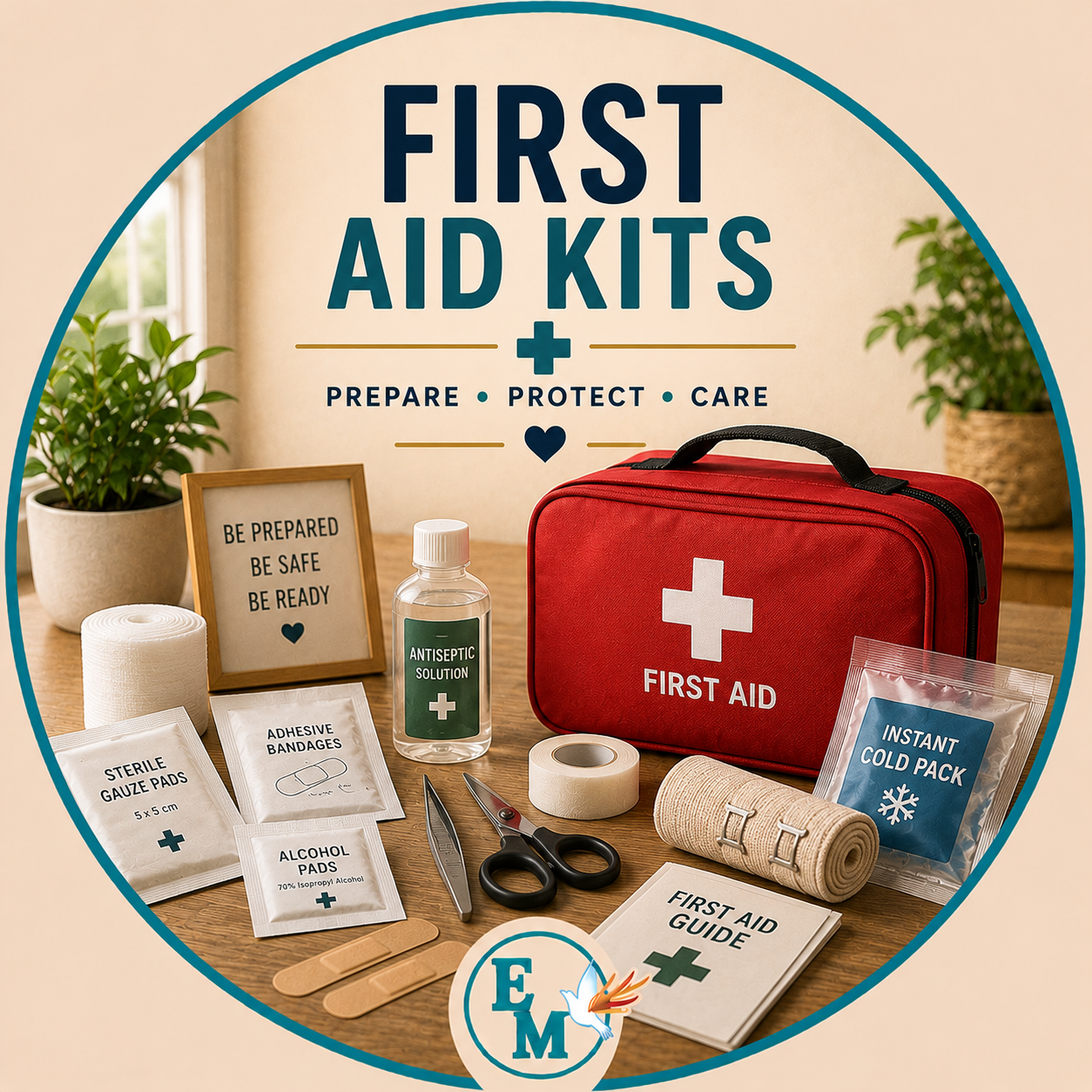 First aid kits including bandages, antiseptic supplies, gauze, medical tape, emergency tools and essential care items for home, travel, work and everyday safety – First Aid Kits category at E-Mondial Marché.
