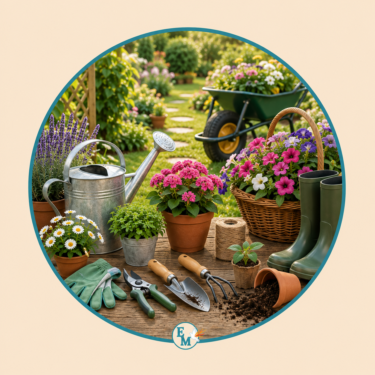 Gardening tools, garden hand tools, watering cans, wheelbarrows, flower pots, gardening gloves, pruning shears, trowels, rakes, hoses, planters, garden accessories, outdoor planting supplies, landscaping equipment, and gardening essentials – Gardening category at E-Mondial Marché.