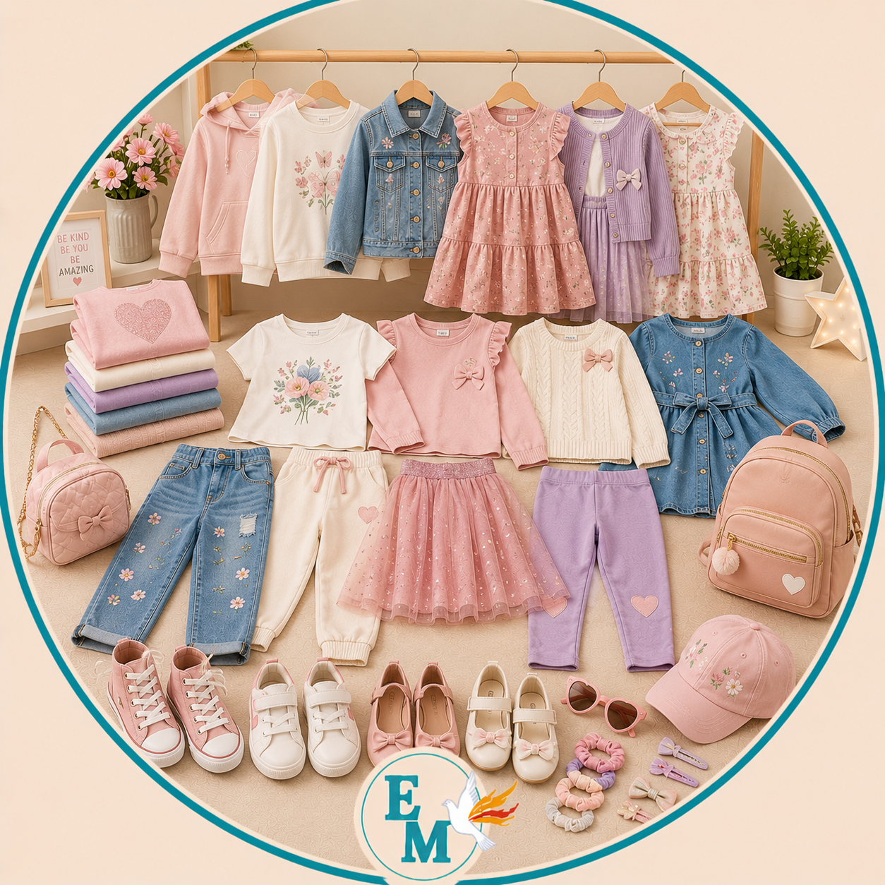Girls clothing including dresses, T-shirts, sweaters, jackets, jeans, leggings, skirts, shorts, hoodies and everyday fashion essentials – Girls Clothing category at E-Mondial Marché.