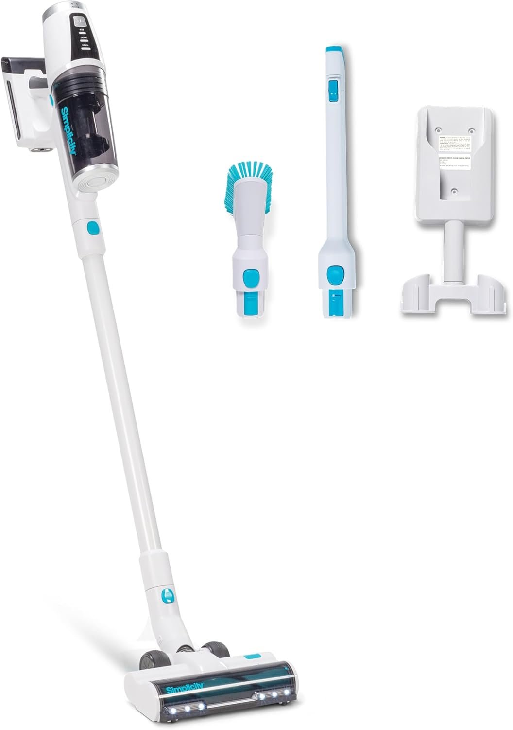 Simplicity Vacuums Stick Vacuum Cordless Rechargeable S67, Lightweight Household Vacuum Cleaners for Pet Hair with 3 Speeds, Multi-Surface Use, HEPA Filter Media, 35 Min Runtime, LED Light, Wall Mount - Image 2