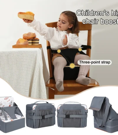 Foldable Portable Baby Booster Seat Non Slip Mat Dining Chair Use 0 3 Years Old Kids Christmas Halloween Holiday Present Stuff