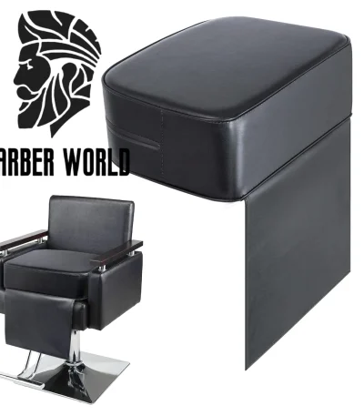 Salon Booster Seat Cushion for Child Hair Cutting Cushion for Styling Chair Barber Beauty Salon Spa Equipment Black