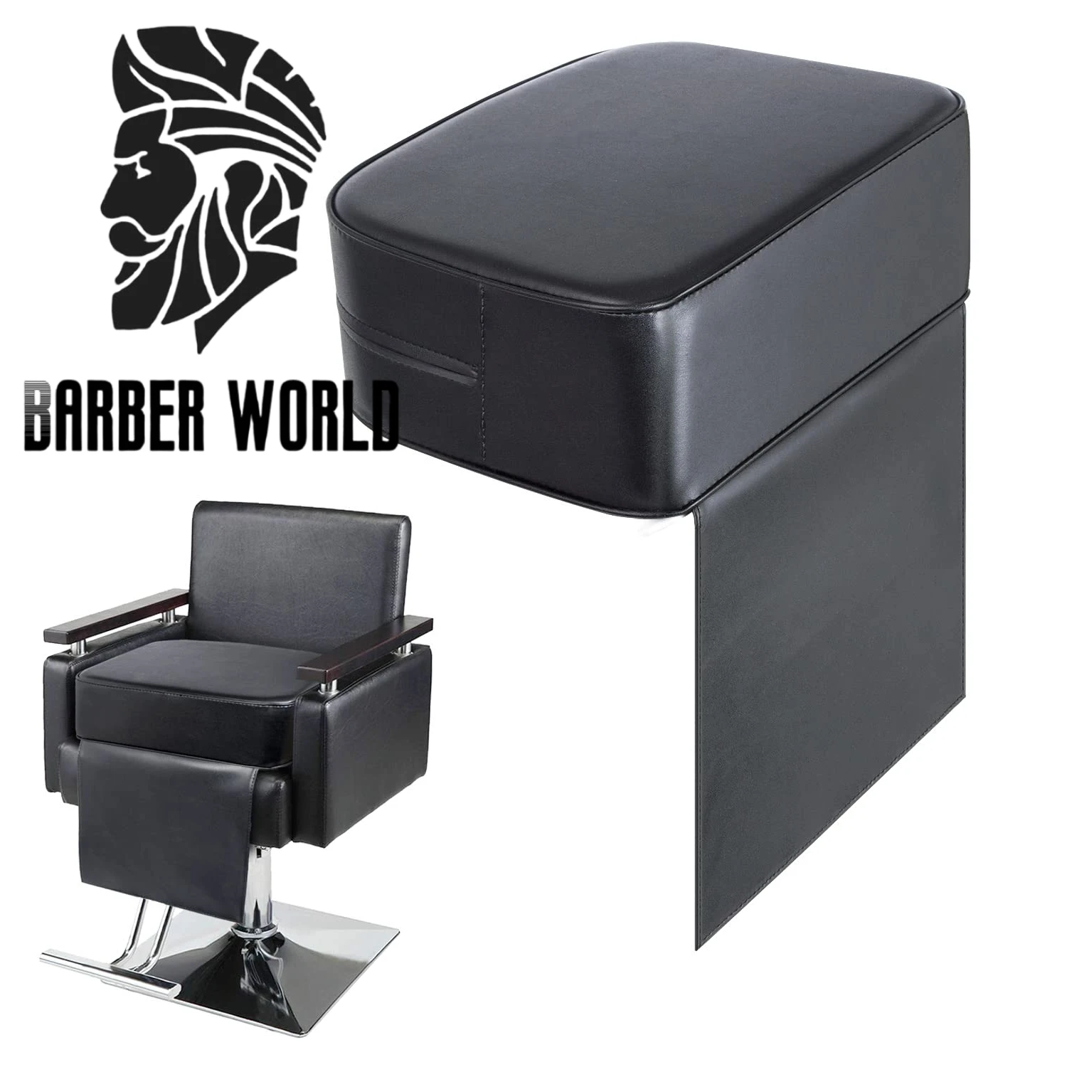Salon Booster Seat Cushion for Child Hair Cutting Cushion for Styling Chair Barber Beauty Salon Spa Equipment Black Salon Booster Seat Cushion for Child Hair Cutting Cushion for Styling Chair Barber Beauty Salon Spa Equipment Black