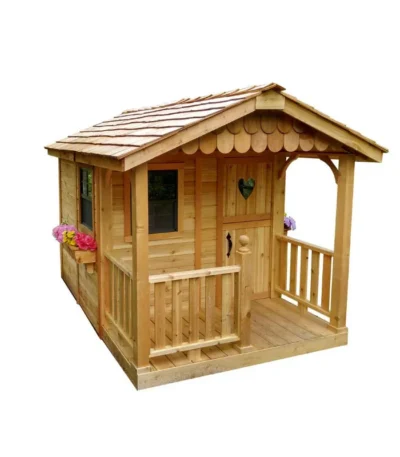 Factory direct sales wooden house children’s outdoor playhouse cabin log cabin tree house rainproof sunscreen amusement park chi
