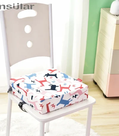 Children Kids Increased Booster Seat Cushion Pad Pillow Baby Dining High Chair Seat Cushions Adjustable Removable Baby Safety