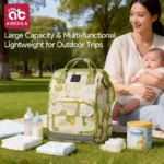 AIBEDILA Large Capacity Mommy Backpack Lightweight Waterproof Multi-pocket Baby Storage Bag for Outdoor Travel