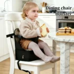 Portable Baby High Chair Booster Pad, Foldable Anti-Slip Mat for Kitchen Chairs, Ideal Booster Seat for 0-3 Year Old Toddlers