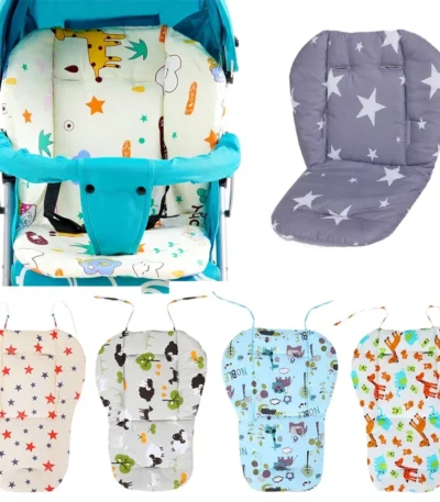 Baby Kids Cotton Fabric Highchair Cushion Pad Mat Booster Seats Cushion Pad Mat Feeding Chair Cushi on Pad Stroller Cushion Mat 1