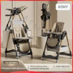 Raised baby dining chair, children’s multifunctional foldable dining chair, convenient baby eating dining chair, baby recliner