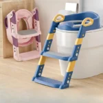 Children’s Toilet Seat Stairway Baby Boys and Girls Toilet Folding Stand Step Stool Children’s Step Toilet Seat Ring