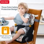 New Portable Baby Seat Sponge Cushion Removable Child Dining Chair Booster Mat Waterproof Easy To Install Child Seat Accessories