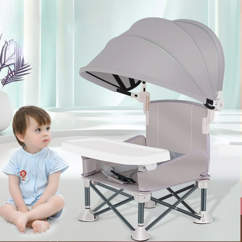 Baby Camping Outing Folding Seat Portable Sunshade High Chair with Tents Baby Dining Table Chair for Baby Camping Equipment Baby Camping Outing Folding Seat Portable Sunshade High Chair with Tents Baby Dining Table Chair for Baby Camping Equipment