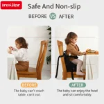 Kids Ventilate Foldable High Pad Anti-slip Comfortable Toddler Booster Seat, Waterproof Portable Chair Saddle
