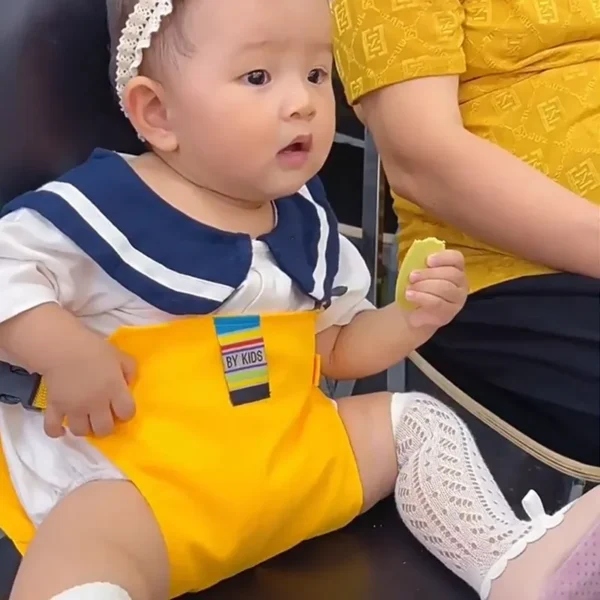 Portable Baby Dining Chair Fixed Belt Washable Baby High Seat Strap Outsidoor Infant Feeding Dinning Cover Seat with Safety Belt