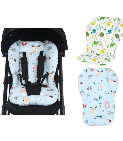 Baby Kids Highchair Cushion Pad Mat Booster Seats Cushion Pad Mat Feeding Chair Cushions Pad Stroller Cushion Mat Cotton 1