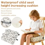 Portable Waterproof Baby Booster Seat Cushion for Dining Table Outdoor Travel Toddler High Chair Seat Pad Washable Thick Mat