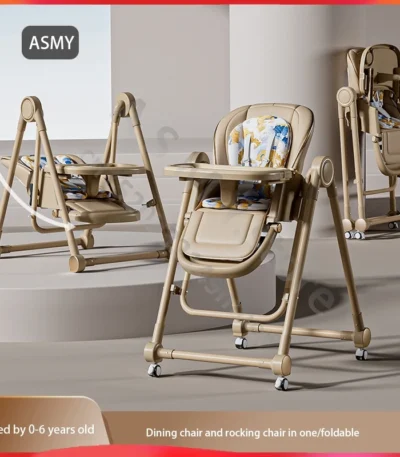 Baby dining chair/multi-functional eating baby chair/household portable baby dining chair/height can be adjusted/Rocking chair 1