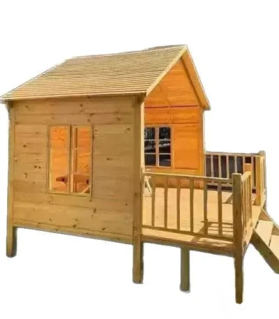 Outdoor Movable Assembly Homestay Tree House Preservative Wood Courtyard Gazebo Garden Wood House Children’s Game Cabin