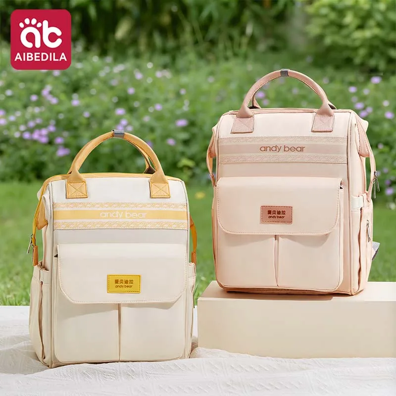 AIBEDILA Maternity Diaper Backpack Large Capacity Multifunctional Portable Light Baby Nappy Storage Backpack for Outdoor Travel AIBEDILA Maternity Diaper Backpack Large Capacity Multifunctional Portable Light Baby Nappy Storage Backpack for Outdoor Travel