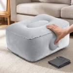Press-to-Inflate Inflatable Booster Seat Foldable Waterproof Air Seat Cushion Muscle Relief Breathable Travel Press Leg Stool
