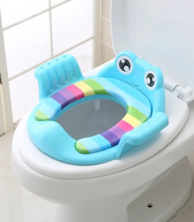 Baby Child Potty Toilet Trainer Seat Step Stool Ladder Adjustable Training Chair comfortable cartoon cute toilet seat for childr 1