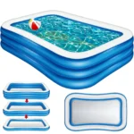 Inflatable Pool Family Swimming Pools Removable Garden Backyard Outdoor Paddling Pool for Adult&Child Garden Summer Water Party