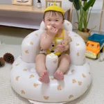 Baby Inflatable Chair Soft PVC Children Sofa Baby Learn Training Seat Bath Chair Portable Blow Up Infant Stool Built in Air Pump