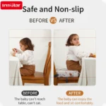 Baby Thicken Dining Chair Booster Cushion Removable Kids Non-slip Highchair Seat Pad Star Chair Heightening Cushion Waterproof