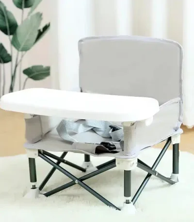 Portable Children Baby High Chair Foldable Baby Dining Table Small Dinning Table Chairs  Restaurant Chair for Baby Outside Eat