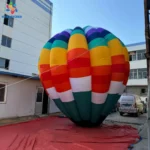 Inflatable hot air balloons with blowers, decorative props for large-scale outdoor grassland scenic area square events