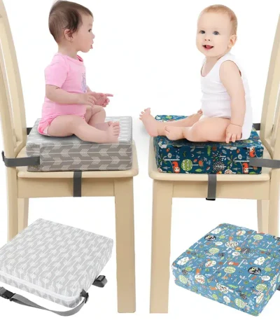 Children Kids Increased Booster Seat Cushion Pad Pillow Baby Dining High Chair Seat Cushions Adjustable Removable Baby Safety